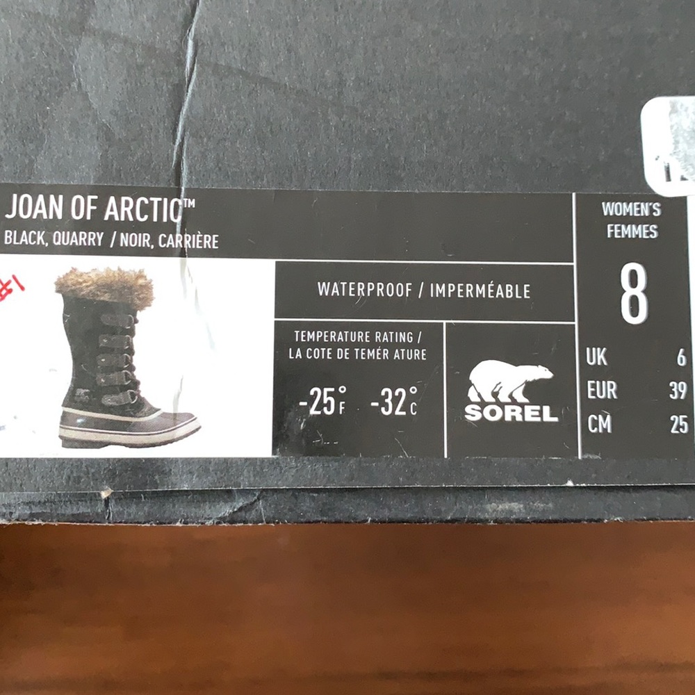 SOREL NEW! Joan of Arctic Waterproof Fur Cuff Tall Lace Up Winter Snow Boots - Picture 8 of 16